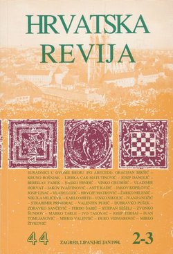 Hrvatska revija 44/2-3/1994
