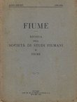 Fiume. Rivista della Societa di studi fiumani in Fiume XIII-XIV/1935-36