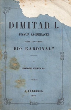 Dimitar I. biskup zagrebački jošte kao takov bio kardinal?