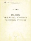 Procjena nacionalnog bogatstva na područjima Jugoslavije