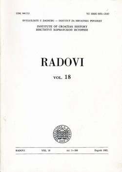 Radovi Instituta za hrvatsku povijest 18/1985