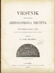 Viestnik Hrvatskoga arheološkoga društva. Nove serije I/1895