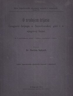 O srednjem trijasu Gregurić-brijega u Samoborskoj gori i o njegovoj fauni