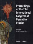 Proceedings of the 23rd International Congress of Byzantine Studies