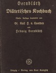 Diätetisches Kochbuch (5.Aufl.)