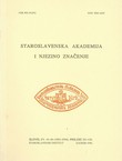Staroslavenska akademija i njezino značenje (Slovo 44-46/1994-96)