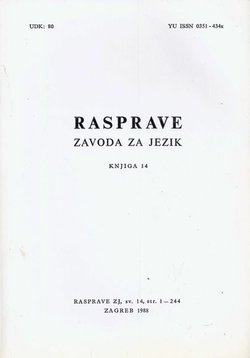 Rasprave Zavod za jezik 14/1988