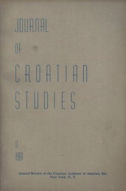 Journal of Croatian Studies II/1961