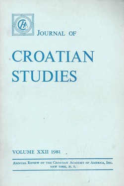 Journal of Croatian Studies XXII/1981