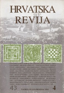 Hrvatska revija 43/4/1993