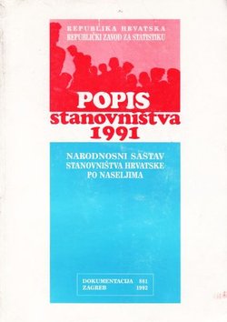 Popis stanovništva 1991. Narodnosni sastav stanovništva Hrvatske po naseljima