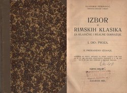 Izbor iz rimskih klasika I. Proza (2.prerađ.izd.)
