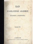 Rad JAZU. Knjiga III-IV/1868