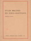 Studi micenei ed egeo-anatolici IV.