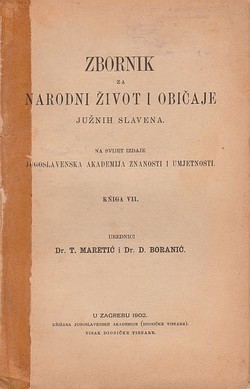 Zbornik za narodni život i običaje južnih Slavena VII/2/1902