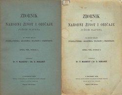 Zbornik za narodni život i običaje južnih Slavena VIII/1-2/1903