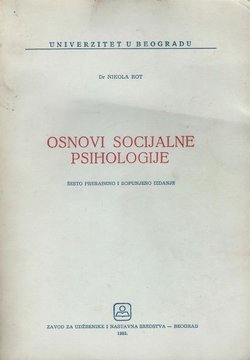 Osnovi socijalne psihologije (6.dop.izd.)