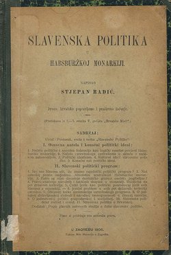 Slavenska politika u Habsburžkoj monarkiji (2.popr. i proš.izd.)