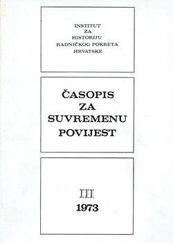 Časopis za suvremenu povijest III/1973