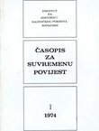 Časopis za suvremenu povijest I/1974