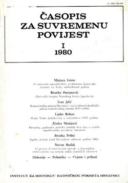 Časopis za suvremenu povijest I/1980