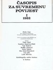 Časopis za suvremenu povijest I/1982