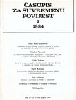 Časopis za suvremenu povijest 1/1984