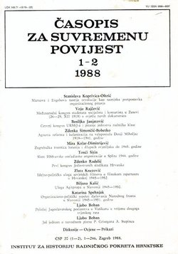 Časopis za suvremenu povijest 1-2/1988