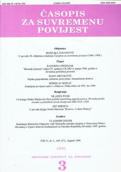 Časopis za suvremenu povijest 3/1999