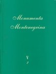 Monumenta Montenegrina V/2. Barska arhiepiskopija do 1400. godine
