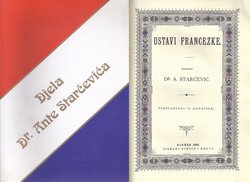 Djela Dr. Ante Starčevića V. Ustavi Francezke (pretisak iz 1889)