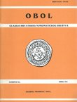 Obol. Glasilo Hrvatskog numizmatičkog društva XL/54/2002
