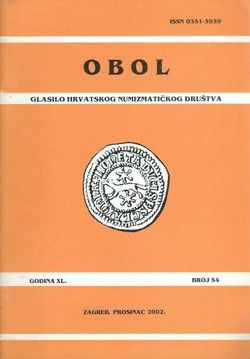 Obol. Glasilo Hrvatskog numizmatičkog društva XL/54/2002