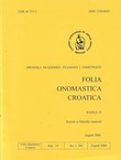 Folia onomastica croatica 15/2006