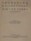 Francuska književnost XIX i XX vijeka (Predavanja)