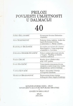 Prilozi povijesti umjetnosti u Dalmaciji 40/2003-04