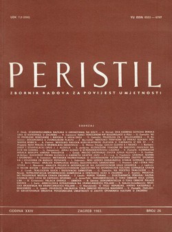 Peristil. Zbornik radova za povijest umjetnosti 26/1983