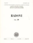 Radovi Zavoda za hrvatsku povijest 20/1987