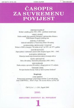 Časopis za suvremenu povijest 1/2000