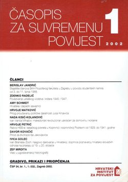 Časopis za suvremenu povijest 1/2002