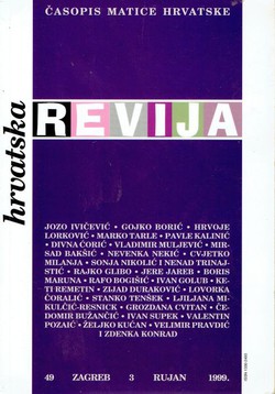 Hrvatska revija 49/3/1999