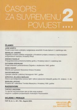 Časopis za suvremenu povijest 2/2003