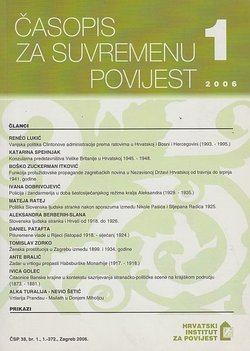 Časopis za suvremenu povijest 1/2006