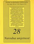 Narodna umjetnost 28/1991