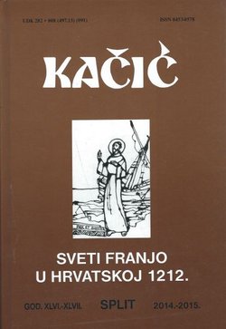 Sveti Franjo u Hrvatskoj 1212. (Kačić XLVI.-XLVII./2014.-2015.)