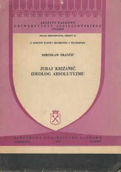 Juraj Križanić ideolog absolutyzmu