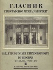 Glasnik Etnografskog muzeja u Beogradu XVI/1953