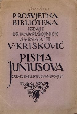 Pisma Juniusova. Crta iz engleske ustavne povjesti