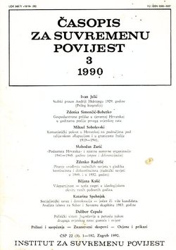 Časopis za suvremenu povijest 3/1990