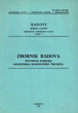 Zbornik radova povodom jubileja akademika Aleksandra Trumića